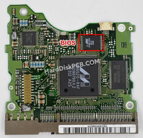 Pasos para cambiar el chip BIOS en BF41-00051A placa lógica disco duro Samsung