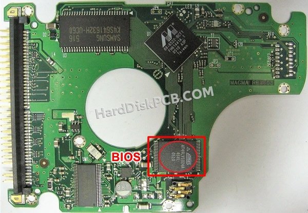 Pasos para cambiar el chip BIOS en BF41-00075A placa lógica disco duro Samsung