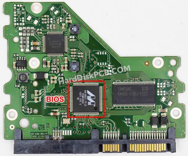 Pasos para cambiar el chip BIOS en BF41-00284A placa lógica disco duro Samsung