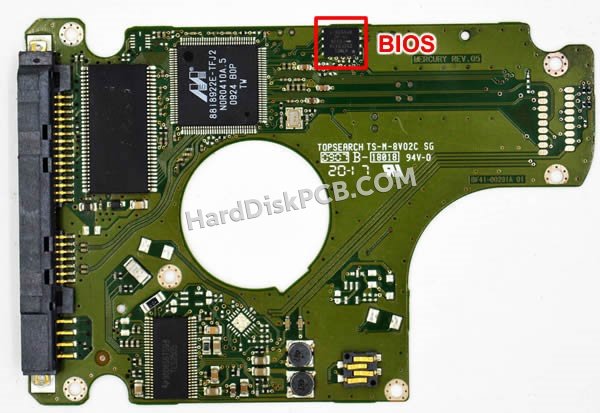 Pasos para cambiar el chip BIOS en BF41-00291A placa lógica disco duro Samsung