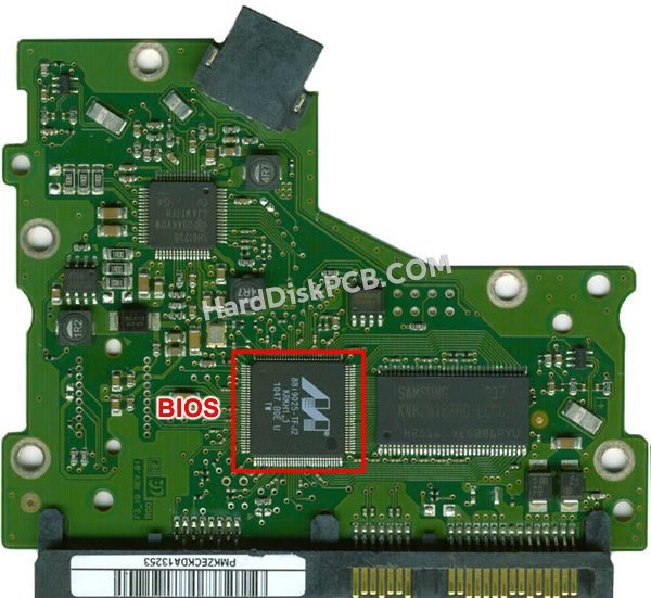 Pasos para cambiar el chip BIOS en BF41-00302A placa lógica disco duro Samsung