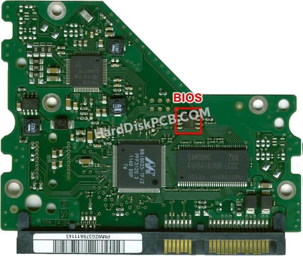 Pasos para cambiar el chip BIOS en BF41-00303A placa lógica disco duro Samsung