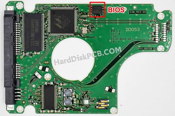 Pasos para cambiar el chip BIOS en BF41-00315A placa lógica disco duro Samsung