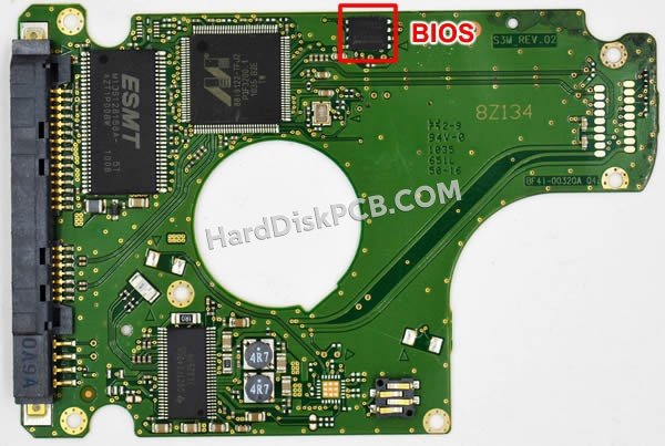 Pasos para cambiar el chip BIOS en BF41-00320A placa lógica disco duro Samsung