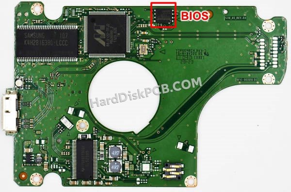 Pasos para cambiar el chip BIOS en BF41-00325A placa lógica disco duro Samsung