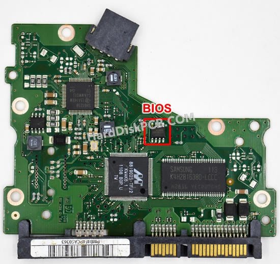 Pasos para cambiar el chip BIOS en BF41-00352A placa lógica disco duro Samsung