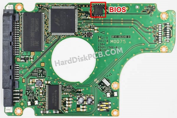 Pasos para cambiar el chip BIOS en BF41-00354B placa lógica disco duro Samsung