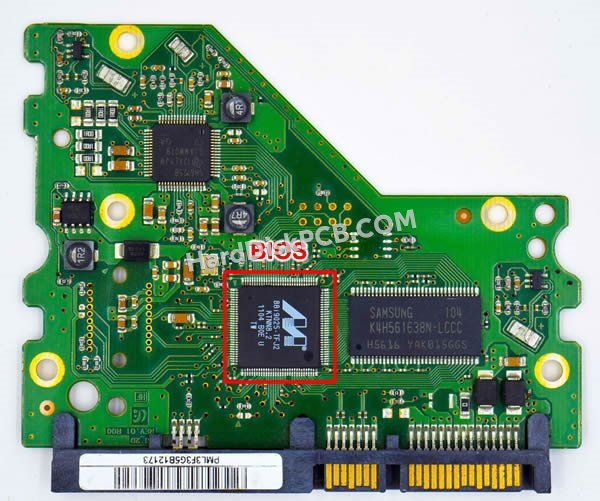 Pasos para cambiar el chip BIOS en BF41-00359A placa lógica disco duro Samsung