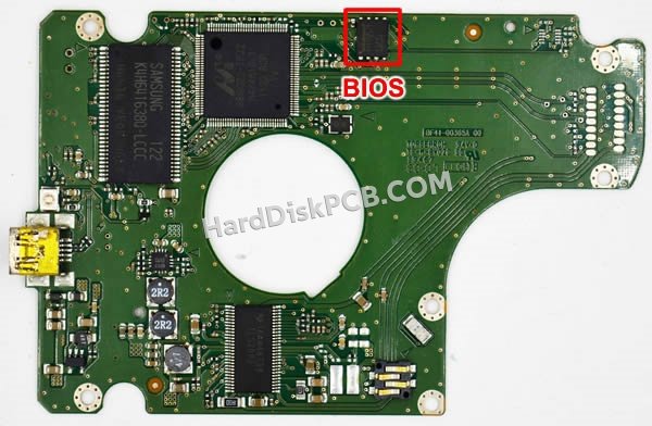 Pasos para cambiar el chip BIOS en BF41-00365A placa lógica disco duro Samsung