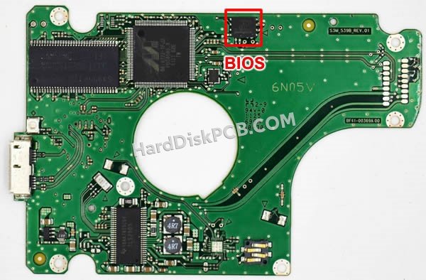 Pasos para cambiar el chip BIOS en BF41-00369A placa lógica disco duro Samsung
