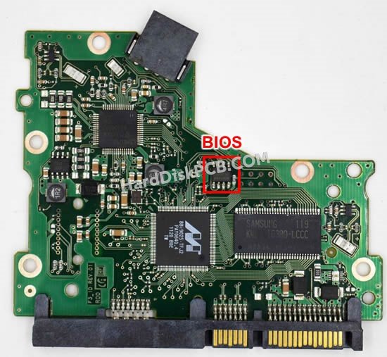 Pasos para cambiar el chip BIOS en BF41-00370A placa lógica disco duro Samsung