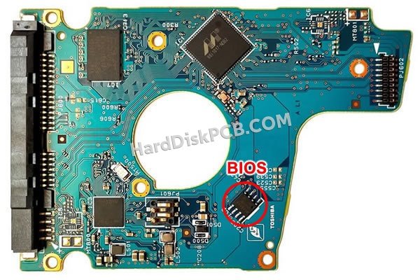 Pasos para cambiar el chip BIOS en G4311A placa lógica disco duro Toshiba